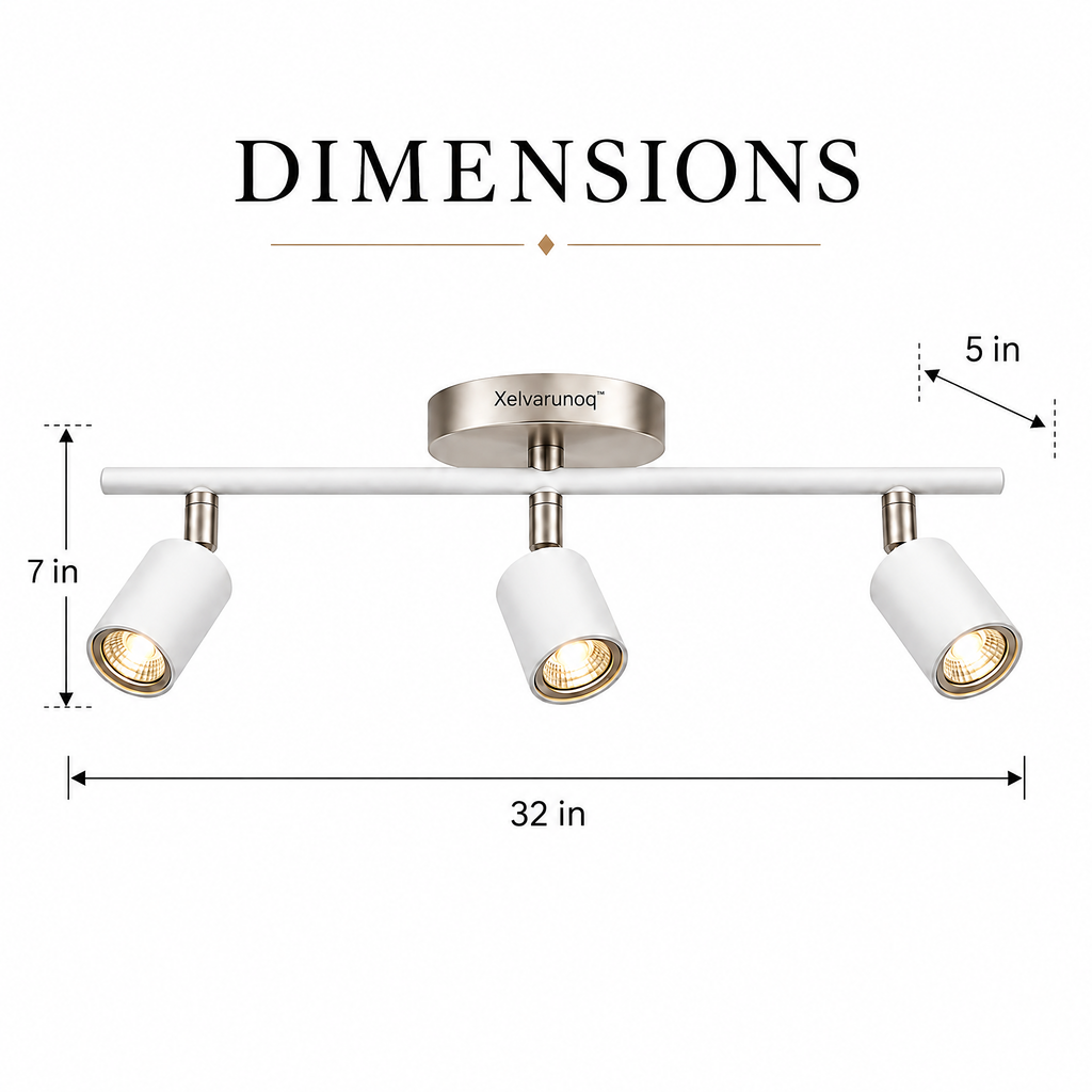 Xelvarunoq™ Axis 3-Light Adjustable Ceiling Spotlight