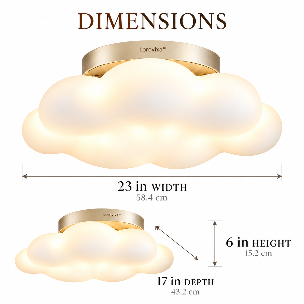 Xelvarunoq™ Nimbus Cloud LED Ceiling Light