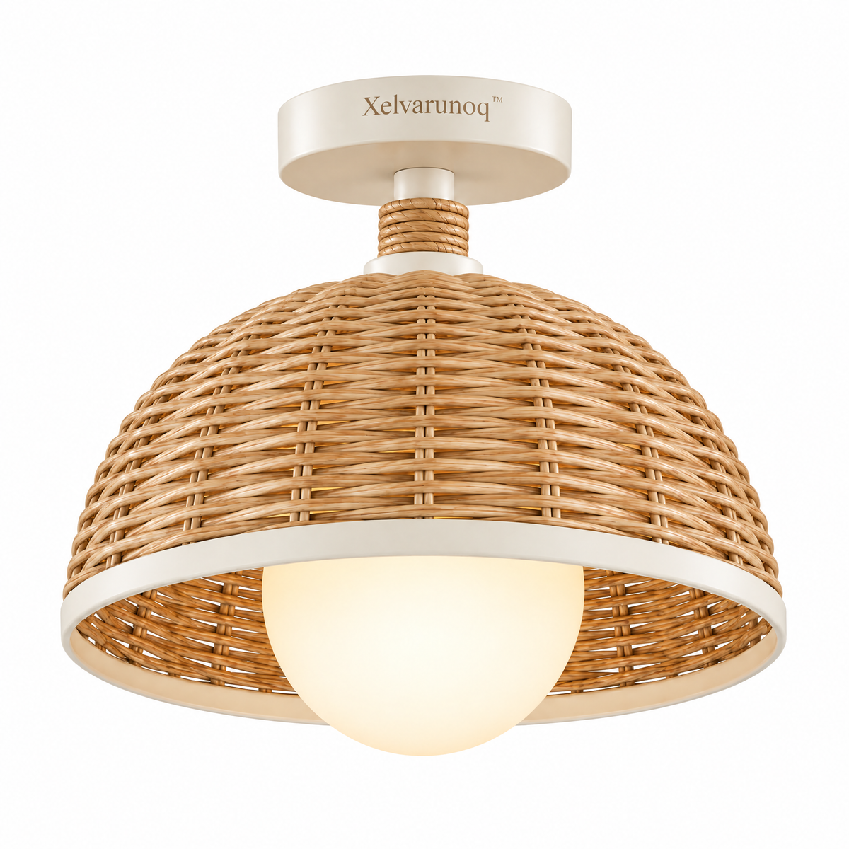 Xelvarunoq™ Isla Woven Rattan Ceiling Light