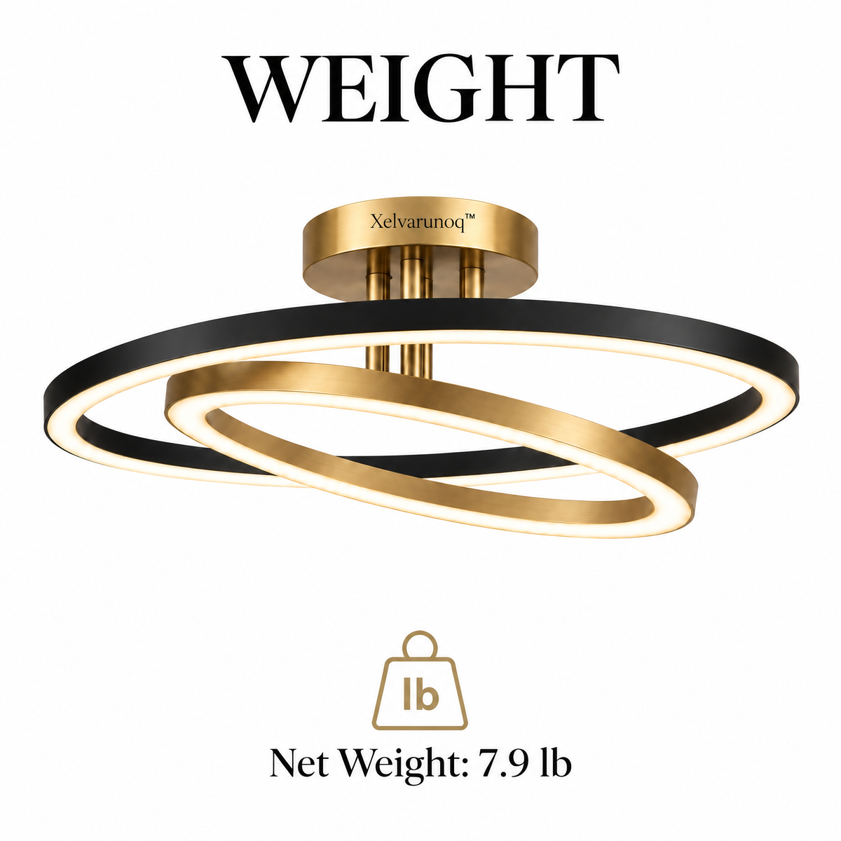 Xelvarunoq™ Halo Ring LED Flush Mount