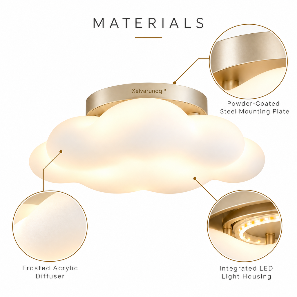 Xelvarunoq™ Nimbus Cloud LED Ceiling Light